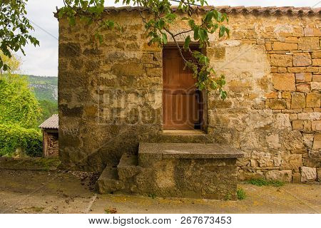 A Building In The Historic Hill Village Of Ipsi Near Oprtalj In Istria, Croatia