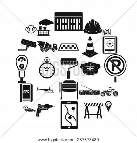 Mechanical Engineering Icons Set. Simple Set Of 25 Mechanical Engineering Icons For Web Isolated On 