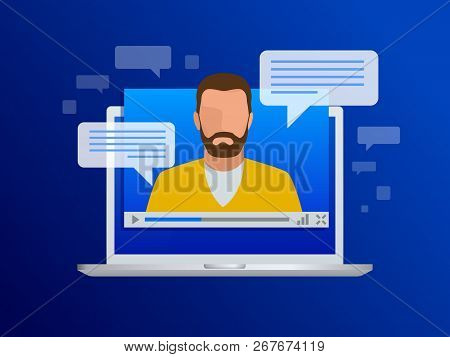 Isometric Video Streaming. View Video Lessons, Training Or Training On A Laptop. Learning Languages.