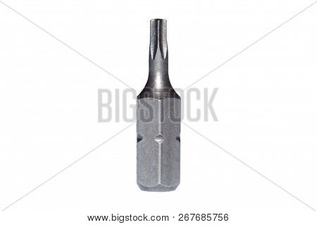 One Isolated Tool Bit On White Background