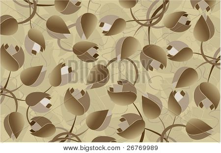 Floral background, vector illustration