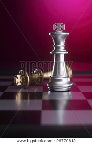 Lager Bild des Schach-Spiels