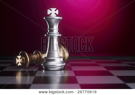 Lager Bild des Schach-Spiels