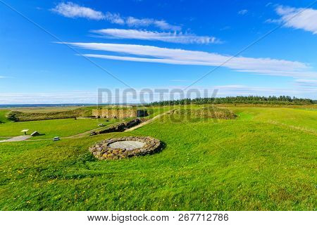 View Of The Historical Fortress Of Fort Beausejour, In New Brunswick, Canada