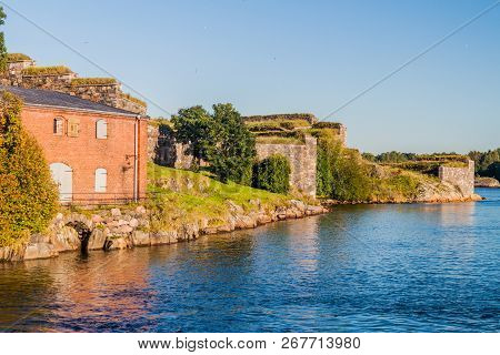 Fortifications At Suomenlinna Sveaborg , Sea Fortress Near Helsinki, Finland