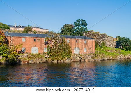 Fortifications At Suomenlinna Sveaborg , Sea Fortress Near Helsinki, Finland