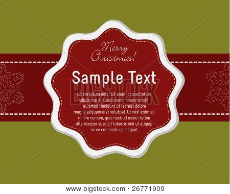 Modello elegante Christmas Card