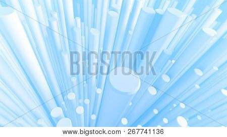 Abstract Backdrop Towering White Pillars