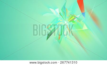 Clump Of Sparkling Triangles In Salad Backdrop