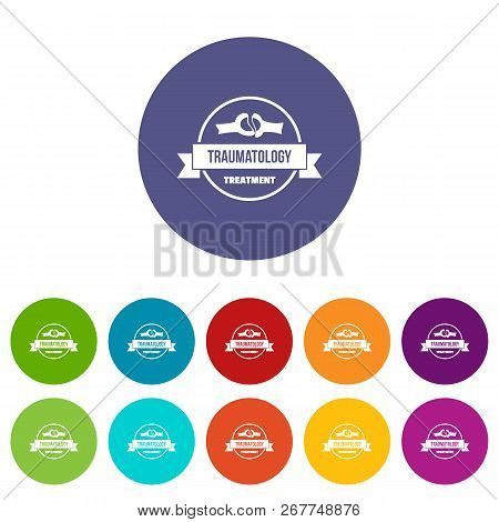 Treatment Icons Color Set Vector For Any Web Design On White Background