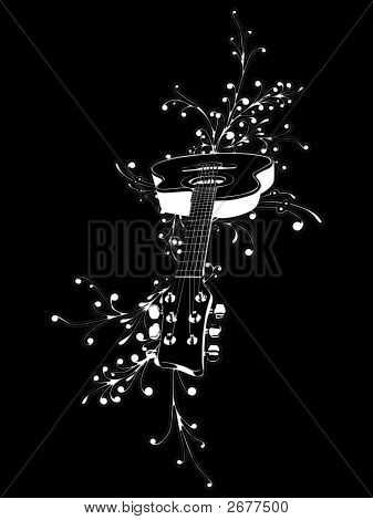 Vektor sechs Gitarrensaiten, Musikinstrument