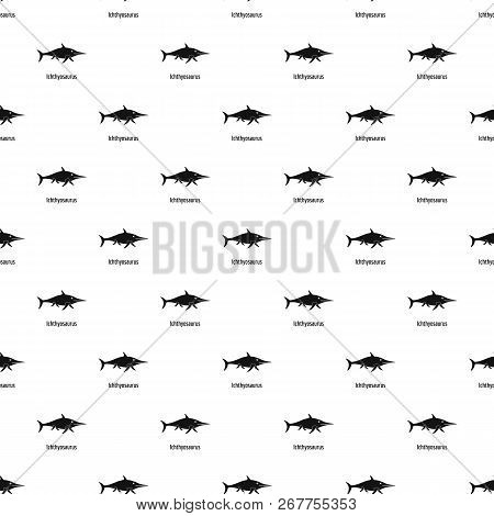 Ichthyosaurus Pattern Seamless Repeat Geometric For Any Web Design