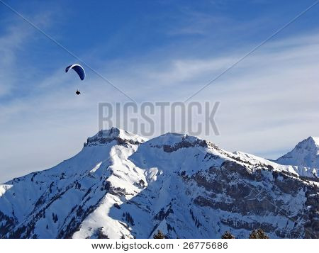 Winter in den Schweizer Alpen (Elm, Glarus, Schweiz)