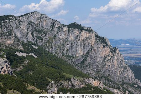 Amazing Landscape Of Balkan Mountains With Vratsata Pass,  Town Of Vratsa And Village Of Zgorigrad, 