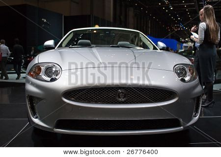 Genf, März 7: Jaguar auf dem Display auf der 79th Internationale Automobilausstellung Palexpo am März 7, 2009 in
