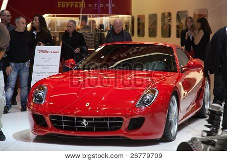 Genf März 8: Ferrari 599 Gtb Fiorano auf dem Display auf der 81. international Motor show Palexp
