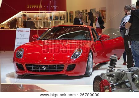 Genf März 8: Ferrari 599 Gtb Fiorano am 81. international Motor show Palexpo Genf auf