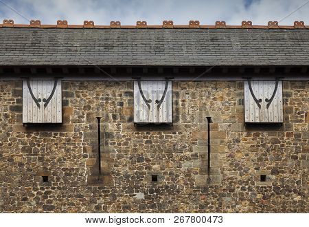 Editorial Cardiff, Uk - September 2, 2018: Cardiff Castle Fortification, Medieval Castle And Tourist
