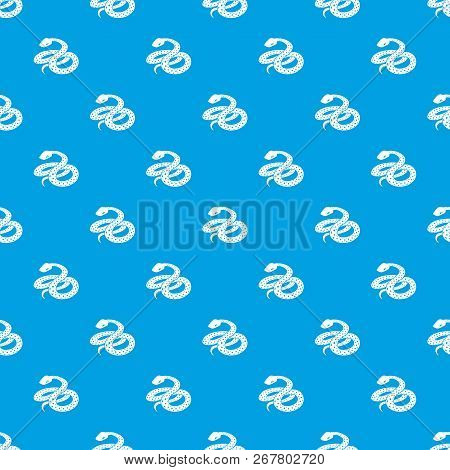 Mexican Kingsnake Pattern Vector Seamless Blue Repeat For Any Use