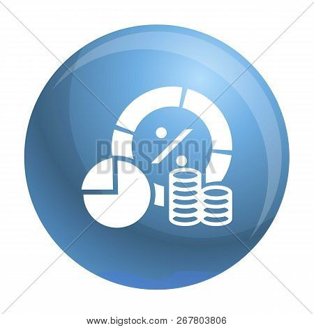 Finance Money Graph Icon. Simple Illustration Of Finance Money Graph Vector Icon For Web Design Isol