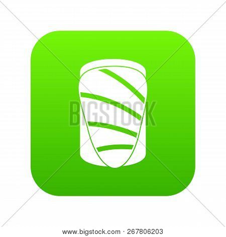 Salmon Icon Digital Green For Any Design Isolated On White Vector Illustration