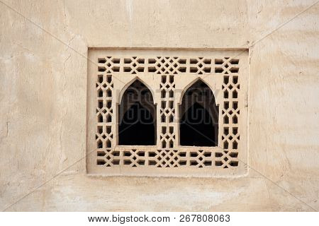 Wall decoration and design at Shaikh Isa bin Ali House in Al Muharraq Bahrain 