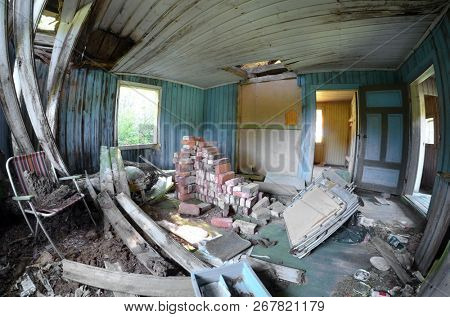 Abandoned wooden building in Norway