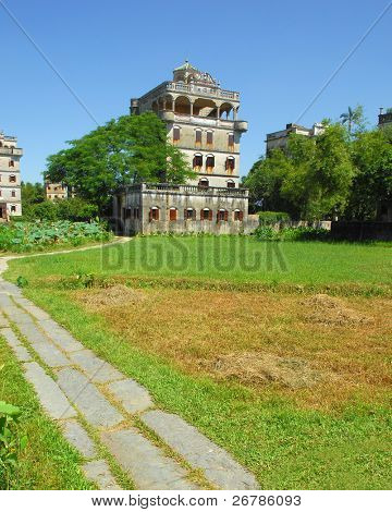 Le antiche architetture di KaiPing in Cina.