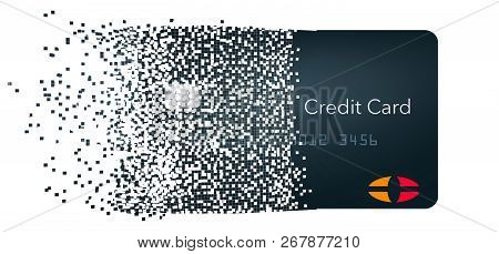 Virtual Credit Card Is Also Known As A Cloud Card Or Digital Credit Card. It Is Shown Isolated On Ba