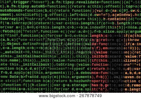 Zambia Flag  Is Depicted On The Screen With The Program Code. The Concept Of Modern Technology And S