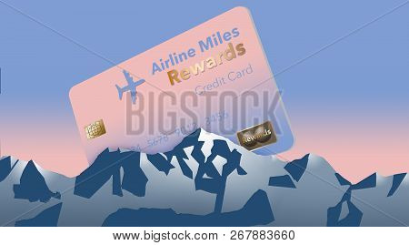 Here Is An Airlines Rewards Credit Card, A Frequent Flier Credit Card.  This Is An Illustration.