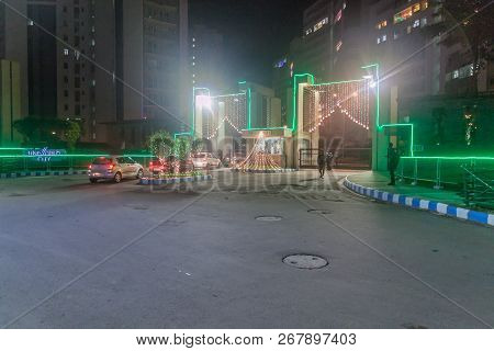 Kolkata, India - October 28, 2016: Gate Of Uniworld City Residential Complex In Kolkata, India