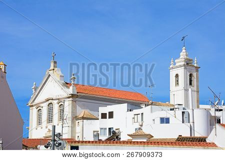 View Of The Mother Church (igreja Matriz), Albufeira, Algarve, Portugal, Europe.