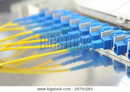 通信和互联网的网络服务器机房