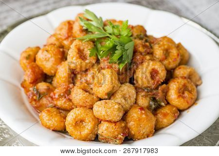 Traditional Delicious Turkish Foods; Bulgur Garlic Kofte (sarimsakli Kofte)