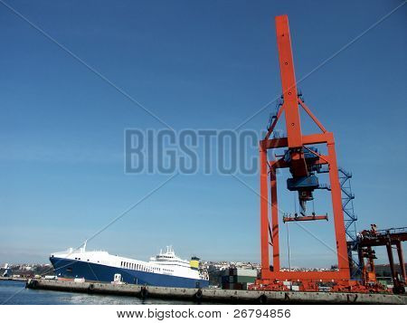 Obrázek průmyslové lodní přístav v Istanbulu