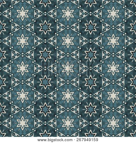 Bright Color Abstract Geometric Pattern, Vector Seamless