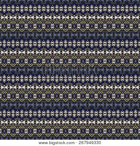 Bright Color Abstract Geometric Pattern, Vector Seamless