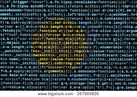 Palau Flag  Is Depicted On The Screen With The Program Code. The Concept Of Modern Technology And Si