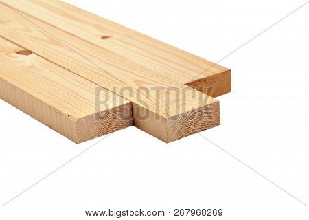 Wooden Board Isolated On White A Ackground