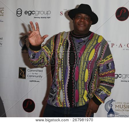 WESTBURY, NY - NOV 8: DJ Chuck Chillout attends the 2018 Long Island Music Hall of Fame induction ceremony at The Space at Westbury on November 8, 2018 in Westbury, New York.