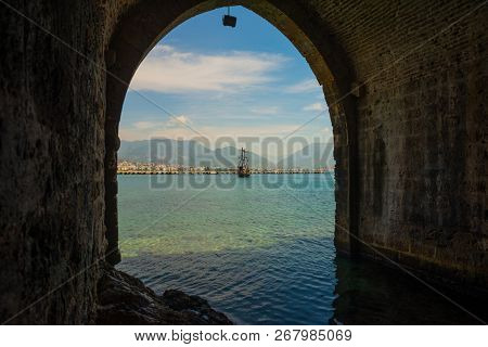 Shipyard Tersane, Alanya Historical Dockyard. Alanya, Antalya District, Turkey, Asia