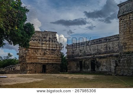 Building Called Nunnery (edificio De Las Monjas) In The Ancient Mayan City Chichen Itza, Mexico
