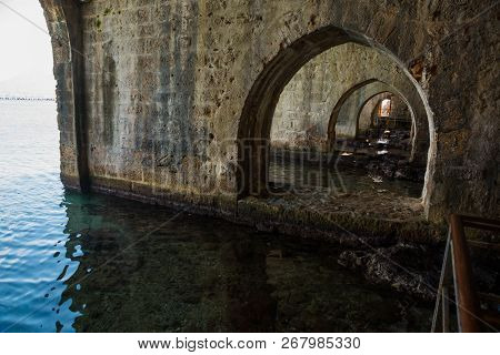 Shipyard Tersane, Alanya Historical Dockyard. Alanya, Antalya District, Turkey, Asia
