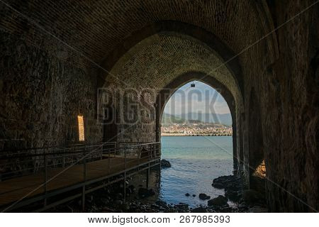 Shipyard Tersane, Alanya Historical Dockyard. Alanya, Antalya District, Turkey, Asia