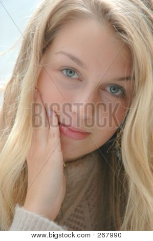 Blondine skønhed