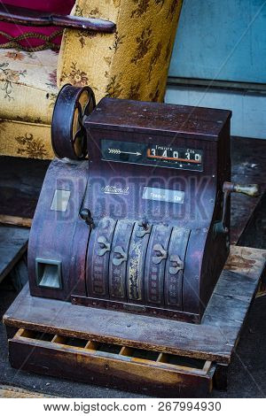 Tel Aviv-jaffa, Israel - 24 November 2017:street Flea Market Of Old Things And Antiques In The Old D