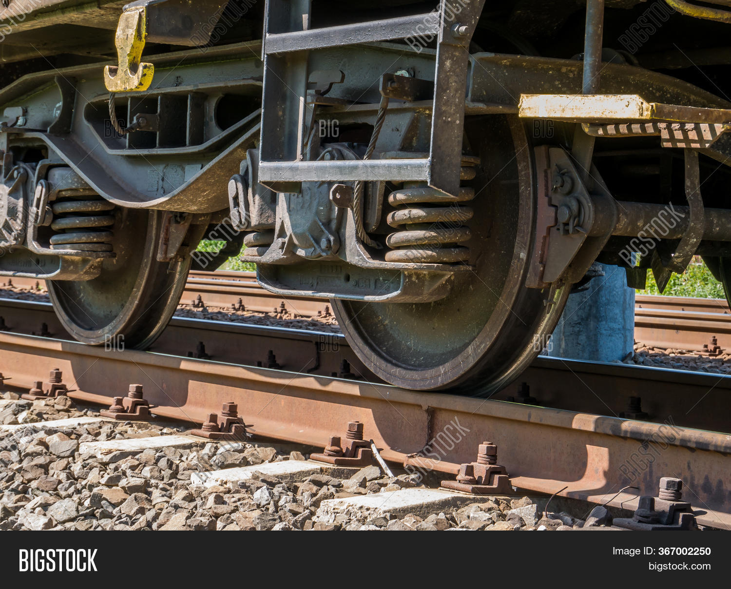 Close Train Wheels On Image & Photo (Free Trial) Bigstock