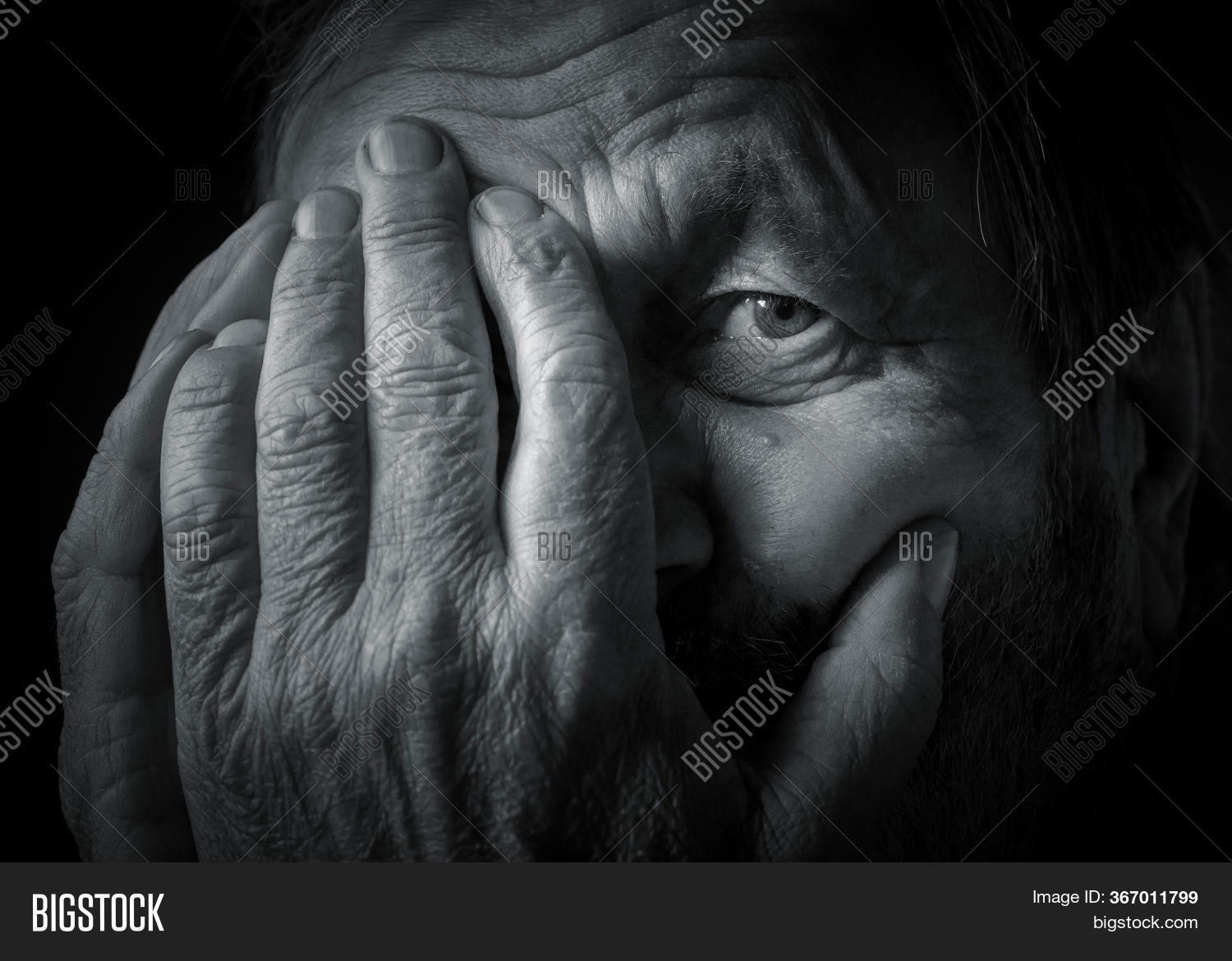 Portrait Sad Elderly Image & Photo (Free Trial) | Bigstock