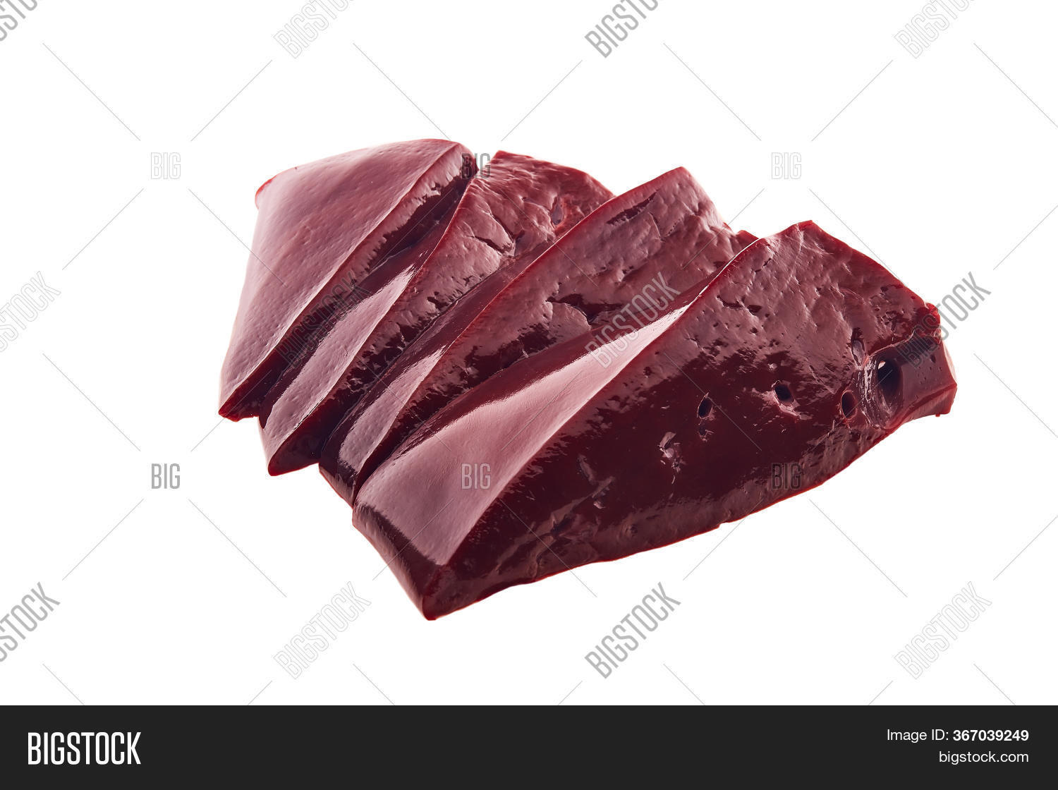Raw Slices Beef Livers Image & Photo (Free Trial) Bigstock